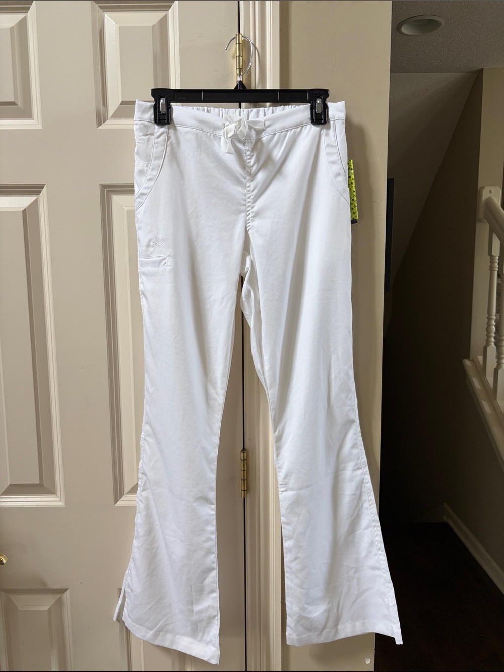 NWT ViVi MED COUTURE White Boot Cut Women's Pants - Drawstring Waist, XS